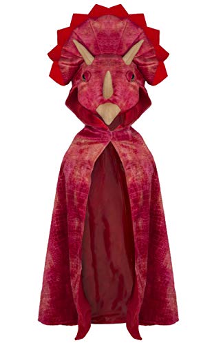 Great Pretenders Triceratops Hooded Cape, 56775, Kids Dinosaur Costume, Kids Triceratops Costume