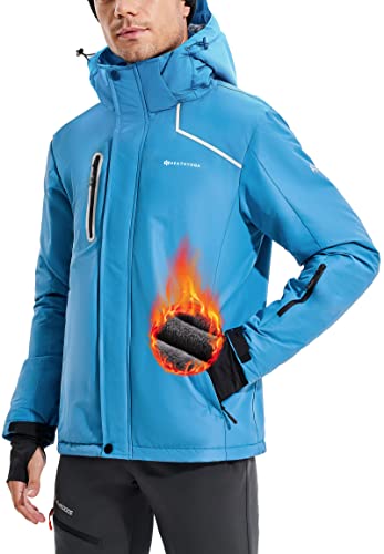 Heathyoga Mens Ski Jacket Waterproof Snowboard Jacket for Men Snow Jacket Skiing Jackets Snowboarding Jackets Ski Coats