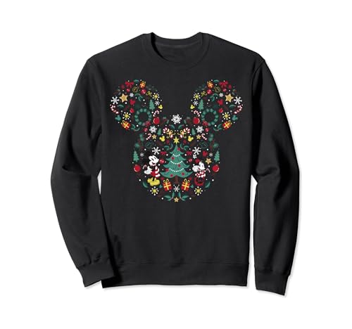 Disney Mickey And Minnie Christmas Mashup Sweatshirt, Long Sleeve