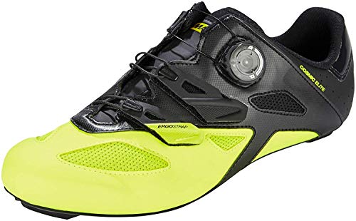 Mavic Cosmic Elite Cycling Shoe - Men's Black/Black/Safety Yellow, US 10.5/UK 10.0