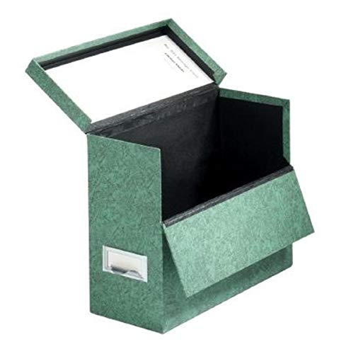 Globe-Weis/Pendaflex Fiberboard Transfer Case, Letter Size, Drop Front, Green (591 GRE)