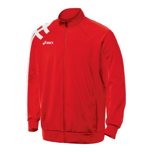 ASICS Men's Team Tiger Jacket (Red), X-Large