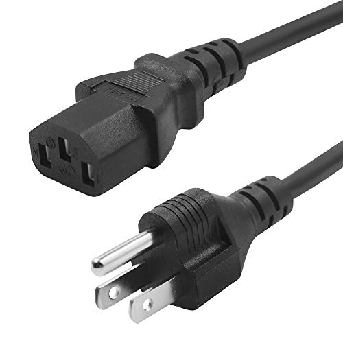 Mity rain Universal Power Cord for Instant Pot Electric Pressure Cookers,Computer Monitor, Rice Cookers,Coffee Pot, Microwaves, Soy Milk Makers and Other Kitchen Appliances Replacement Cable (4 FT)