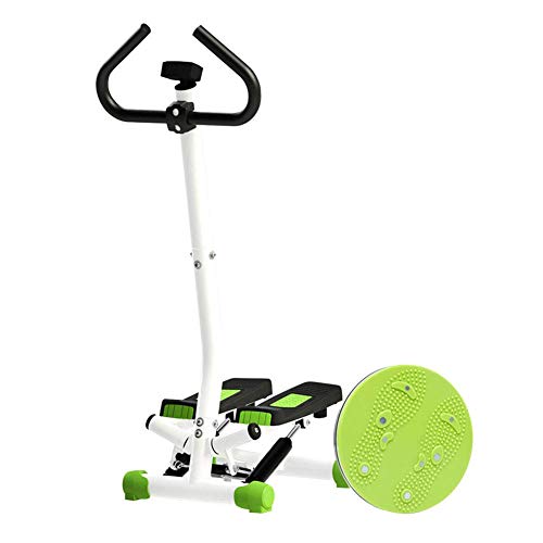 ZHCWEP Indoor Fitness Twist Stepper with Adjustable Resistance Compact Stair Stepper Fitness Machine with Handle and LCD Monitor Indoor Exercise Bike
