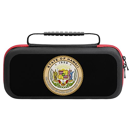 Coat of Arms of Hawaii Carrying Case for Switch Lite Portable Travel Storage Bag for Accessories Games
