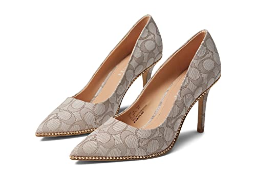 COACH 85 mm Waverly Pump with Beadchain Stone 7.5 M