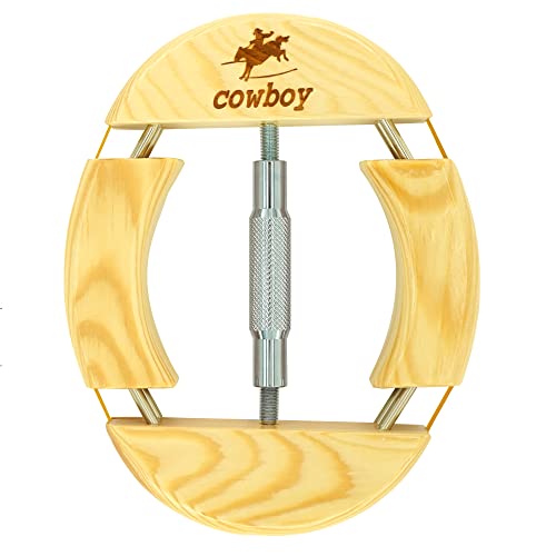 Cowboy Silver Tube 4-Way Wooden Hat Stretcher Adult One Size from 7.08' to 9.6', Simple and Easy to Use