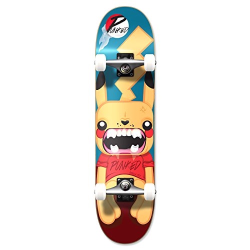 Yocaher Punked Complete Skateboards 7.75' or Mini Cruiser or Micro Cruiser Shapes - Pika and Chimp Series (Complete -01-7.75' Pika)