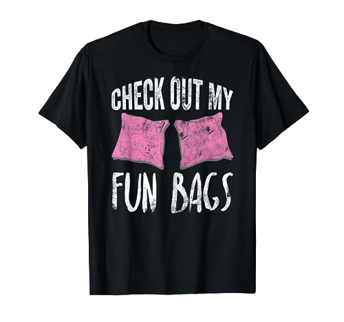 Cornhole Check out My Fun Bags Womens Team Gift T-Shirt