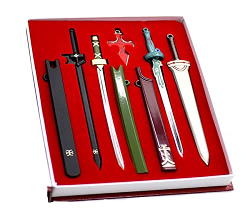 Sword Art Online Krito and Asuna Weapon Necklace Set