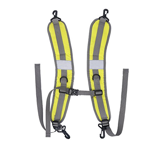 Adjustable Durable Nylon Straps for Backpack,Shoulder Belt Repair Parts with High Strength Buckles, Hang Water Bottles (Yellow)