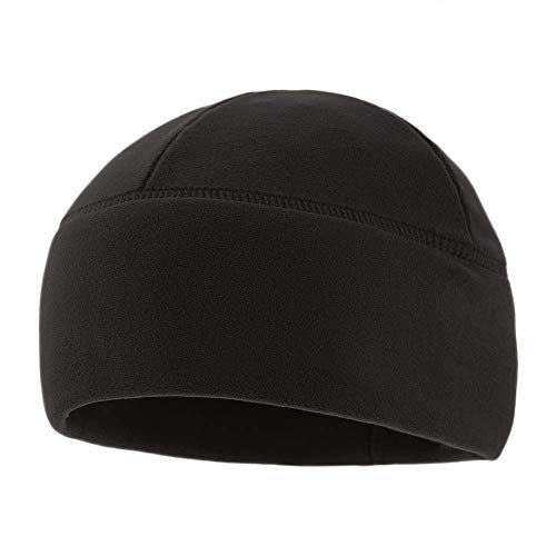 M-Tac Fleece Watch Cap - Army Military Tactical Beanie Hat Winter Skull Cap (Black, M)