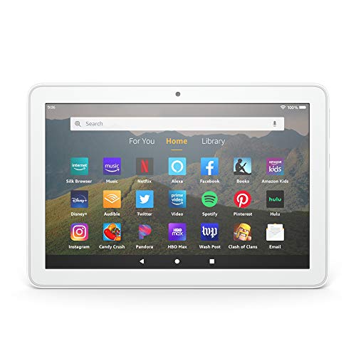 Amazon Fire HD 8 tablet, 8' HD display, 32 GB, designed for portable entertainment, White (Renewed Premium)