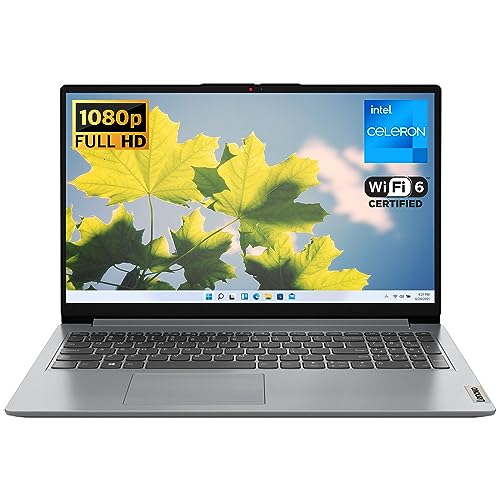 Lenovo IdeaPad 1 Student Laptop, Intel Dual Core Processor, 20GB RAM, 1TB SSD + 128GB eMMC, 15.6' FHD Display, 1 Year Office 365, Windows 11 Home, Wi-Fi 6, Webcam, Bluetooth, SD Card Reader, Grey