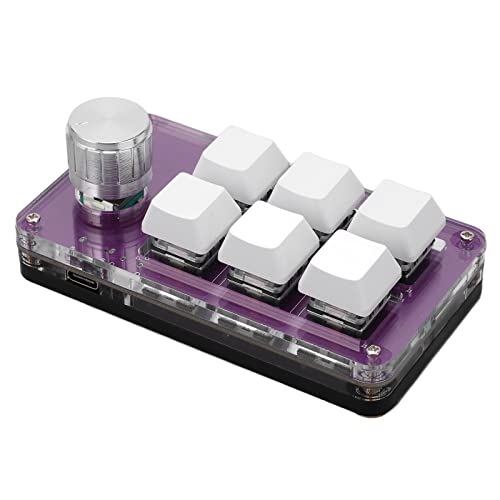 Console,One Handed Mechanical Garage Doors, Openers & Parts Keypads & Remotes Keyboard Multifunction Mini Gaming Keypad Shortcut Programmable Keyboard with Knobsecurity