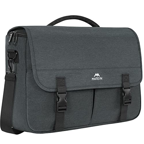 MATEIN Messenger Bag, Mens Laptop Bags with Shoulder Strap, 15 Inch Laptop Briefcase for Women Large Water Resistant Crossbody Satchel Men Travel Computer Carrying Case for Office Work Business, Gifts