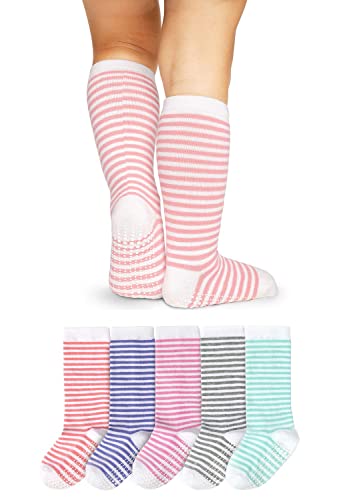 LA ACTIVE Girls Knee High Socks Cozy Warm Cotton Uniform Athletic Socks for Toddlers Dress Socks