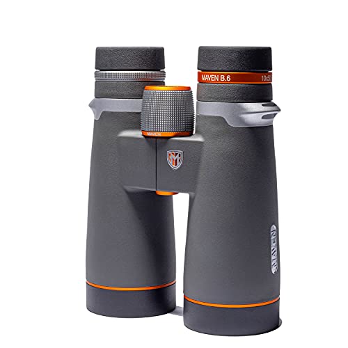 Maven B6 50mm ED Binoculars (10X50, Gray/Orange)