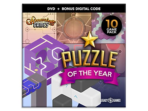 Legacy Games Casual Puzzle Games for PC: Puzzle of the Year (10 Game Pack) - PC DVD with Digital Download Codes