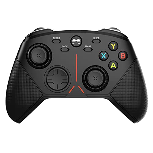 BEITONG Asura 3S PC Game Controller 2.4G Wireless Gamepad For Windows 7 8 10 11 Steam Simulator,950 mAh/Anti-wear Joystick Sensitivity Adjust Instant/Mechanic Keys/Trigger Locks/Modulary (Black)