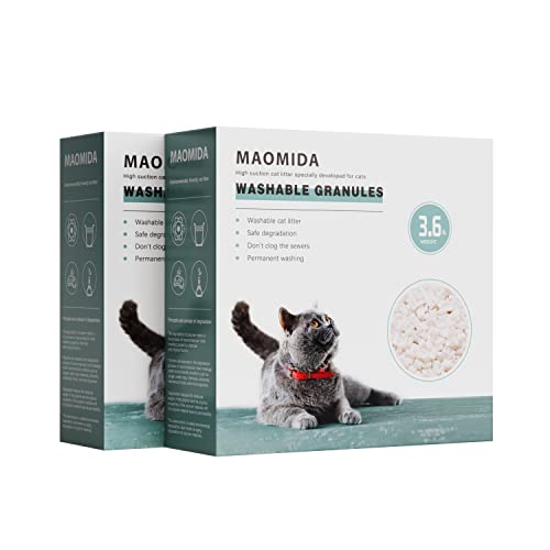 MAOMIDA 7.2pounds Washable granules can be Used Instead of Cat Genie