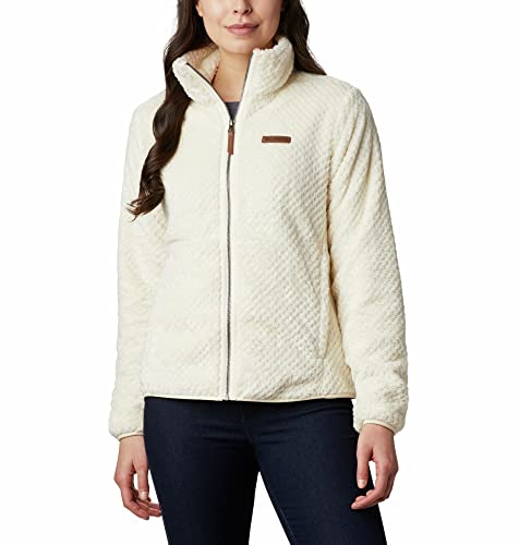 Columbia Women's Fire Side II Sherpa Full Zip, Chalk, Large