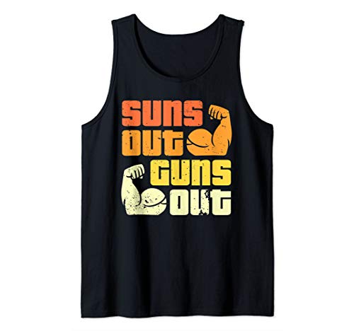 Cali Style Bodybuilding Sun's Out Guns Out Biceps Tank Top