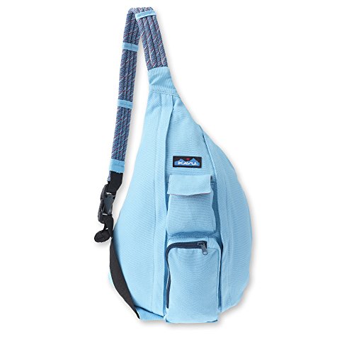 KAVU Original Rope Bag Sling Pack with Adjustable Rope Shoulder Strap - Maliblue