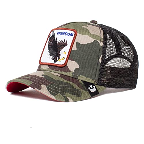 Goorin Bros. The Farm Unisex Original Adjustable Snapback Trucker Hat, Camouflage (The Freedom Eagle), One Size