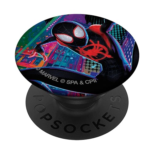 Marvel Spider-Man Into the Spider-Verse Miles Graffiti City PopSockets Standard PopGrip