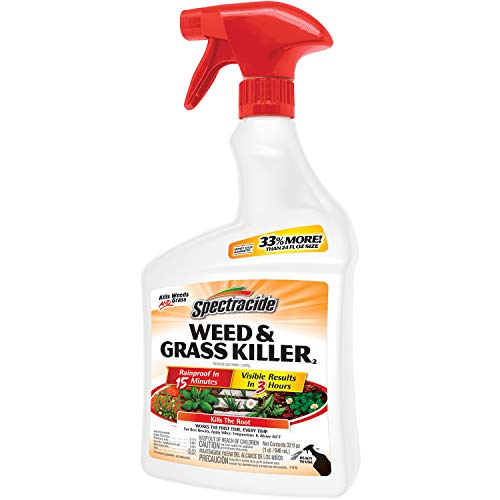 Spectracide Weed & Grass Killer 2, Use On Driveways, Walkways and Around Trees and Flower Beds, 32 fl Ounce Spray