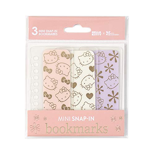Hello Kitty X Erin Condren Designer Accessories - Mini Snap-in Bookmarks - 3 Pack. Compatible with Spiral Notebooks, Planners, Agendas or More. Fun and Functional