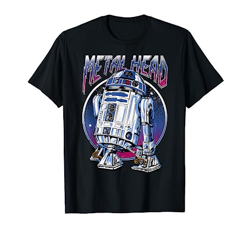Star Wars R2D2 Metal Head Vintage Disney+ T-Shirt