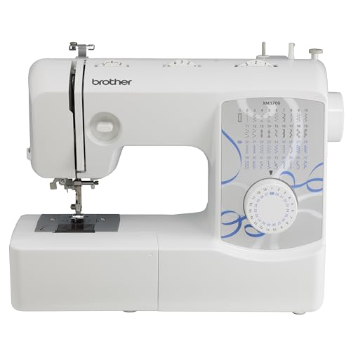 Brother XM3700 Sewing Machine, 37 Built-in Stitches, 5 Included Sewing Feet