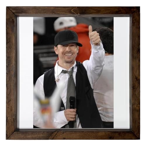 Donnie Wahlberg - 12X12 Full Color Photo Sign With Wood Frame PTR #G332248