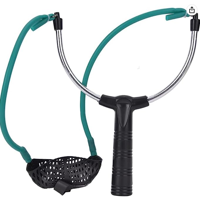 WNBIWNBI Stainless Steel Fishing Slingshot - Outdoor Hunting and Fishing Bait Thrower
