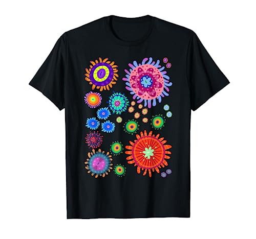 Tropical Zoanthid Saltwater Flower Polyp Coral Reef Pattern T-Shirt