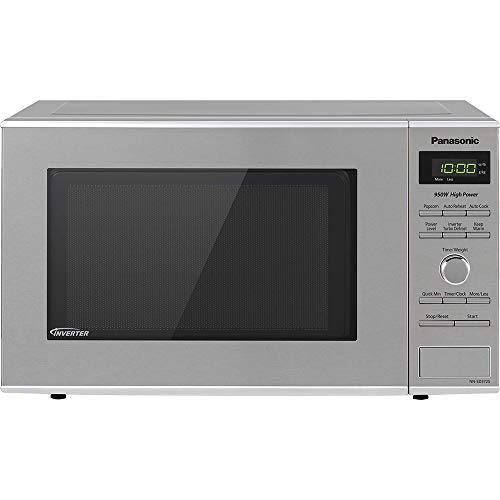 Panasonic Microwave Oven NN-SD372S Stainless Steel Countertop/Built-In with Inverter Technology and Genius Sensor, 0.8 Cu. Ft, 950W