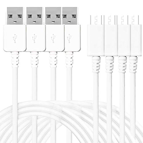4PAck Android Charging Cable, 10ft Charger Cable,Durable Micro USB Cord Fast Charging Sync Wire Compatible Cable