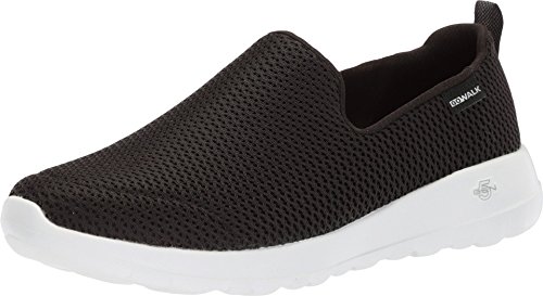 Skechers Women's Go Walk Joy Sneaker, Black/White, 9 Wide