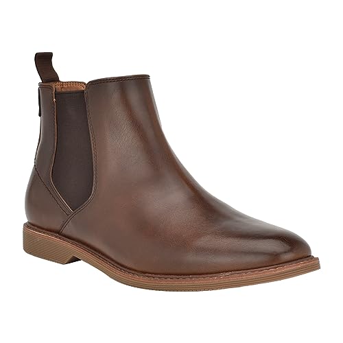 Tommy Hilfiger Men's RISTEN Chelsea Boot, Brown 231, 9