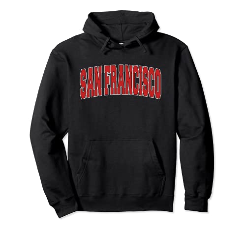 SAN FRANCISCO CA CALIFORNIA Varsity Style USA Vintage Sports Pullover Hoodie