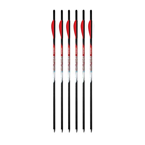 Black Eagle - BE-EXB-6 Executioner Crossbow Fletched Carbon Arrows/Bolts - 20/.001 - 6 Pack