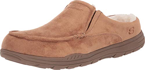 Skechers mens Expected X Verson Slipper, Tan, 10 US