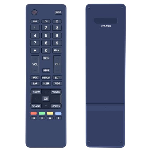HTR-A18M Replaced Remote fit for Haier TV 32D3000 LE32M600M20 LE32F32200 LE24M600M80 LE24F33800 LE32M600M80 LE58F3281 LE39F32800 LE39M600M80 40D3500M 48D3500 LE48M600M80 LE50M600M80 55D3550 65D3550