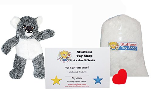 Make Your Own Stuffed Animal Mini 8 Inch Kevin The Koala Kit - No Sewing Required!