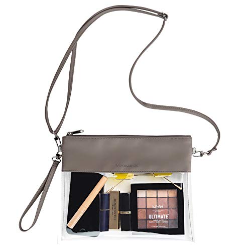 Vorspack Clear Bag Stadium Approved - PU Leather Clear Purse Clear Crossbody bag for Concert Festival