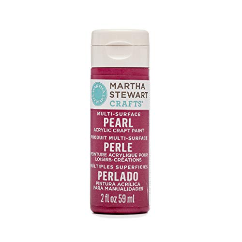 Martha Stewart Crafts Martha Stewart Multi-Surface Pearl Craft Fruit Punch, 2 oz Paint, 2 Fl Oz
