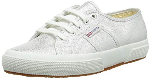 Superga Women's Low-Top Sneakers, Silver, 8