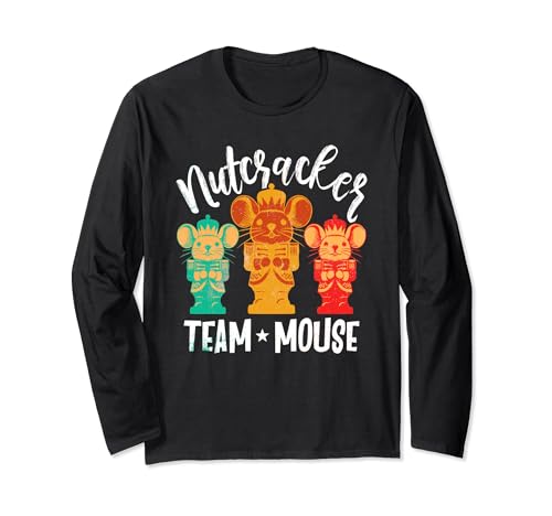 Team Mouse Nutcracker Merry Christmas Dance Funny Soldier Long Sleeve T-Shirt